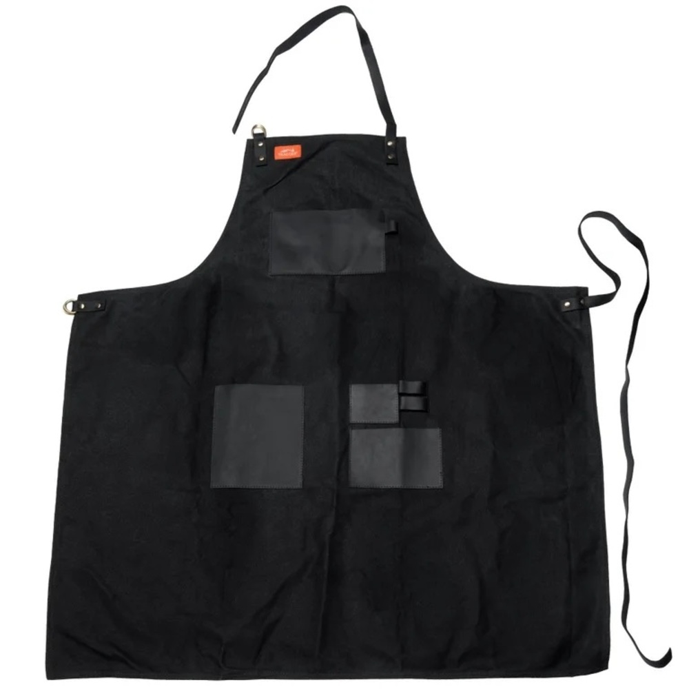 Traeger Men’s XL Grilling Apron NWT Black Canvas and Leather